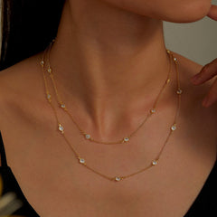 LAFONN Classic Station Necklace N0016CLP36