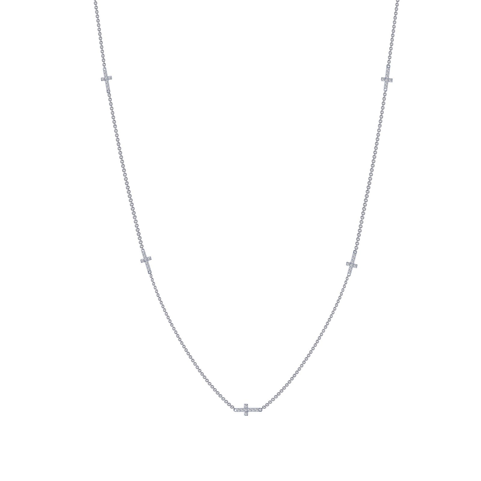 LAFONN Sideways Cross Necklace N0034CLP18