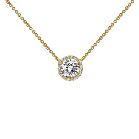 LAFONN 1.23 CTW Halo Necklace N0038CLG18
