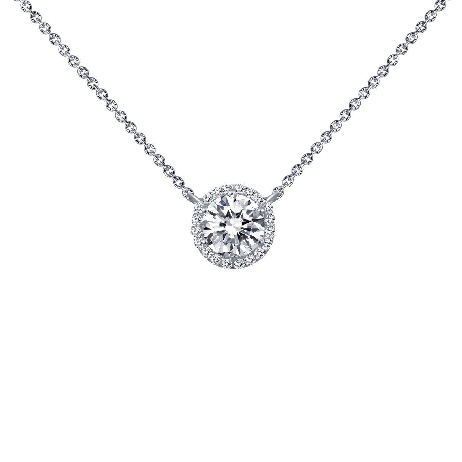 LAFONN 1.23 CTW Halo Necklace N0038CLG18