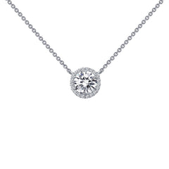 LAFONN 1.23 CTW Halo Necklace N0038CLG18