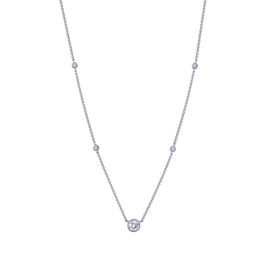 LAFONN 0.78 CTW Station Necklace N0039CLP18