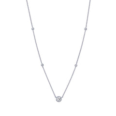 LAFONN 0.78 CTW Station Necklace N0039CLP18