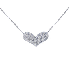 LAFONN 1.21 CTW Heart Necklace N0041CLP18
