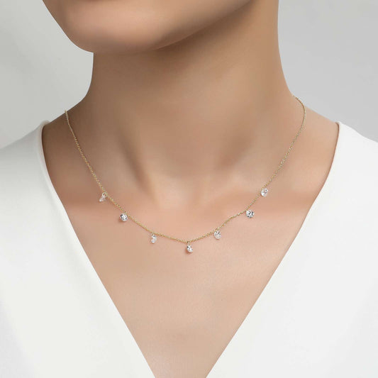 LAFONN Frameless Raindrop Necklace N0074CLG17