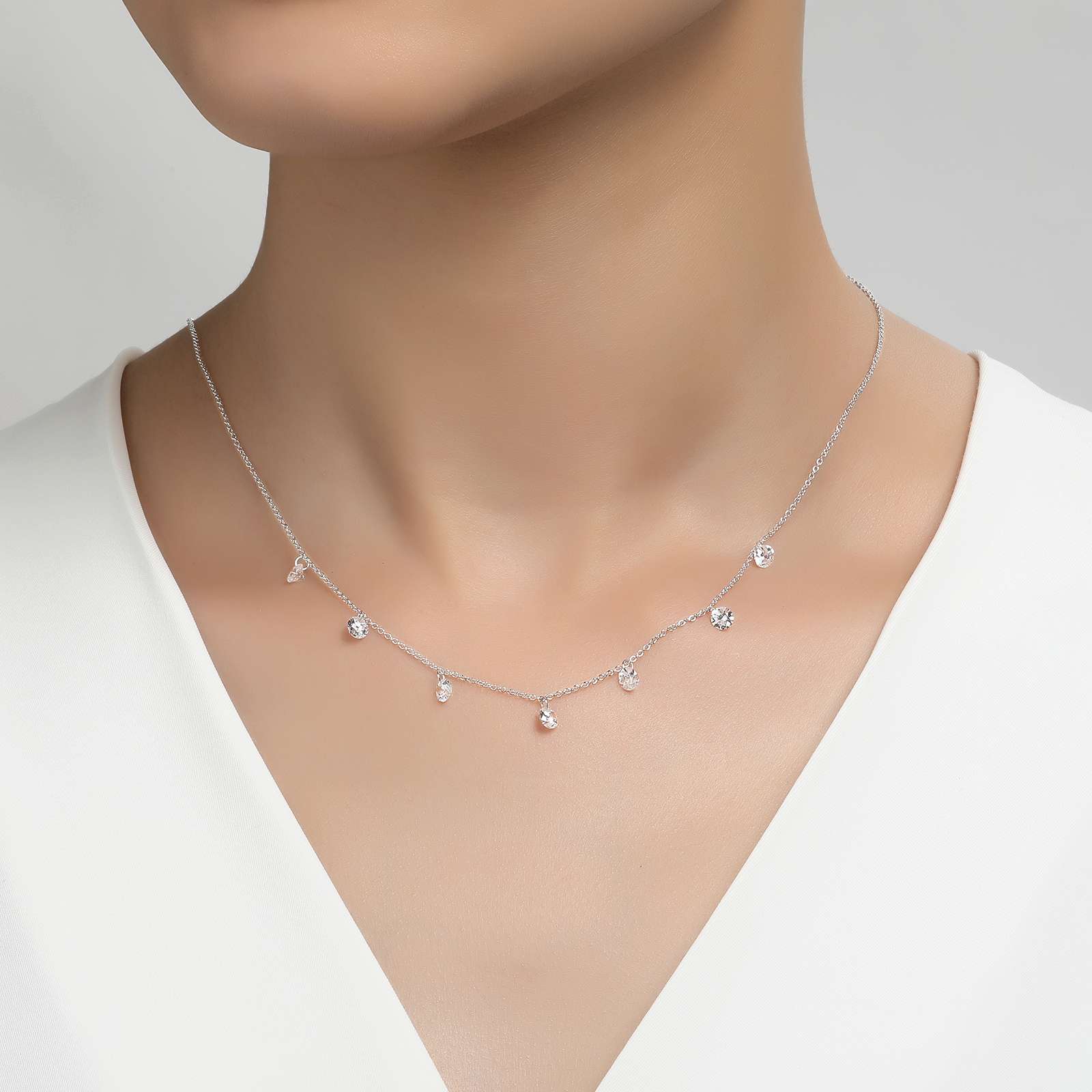 LAFONN Frameless Raindrop Necklace N0074CLG17