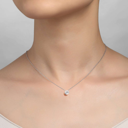 LAFONN Frameless Solitaire Necklace N0076CLP18