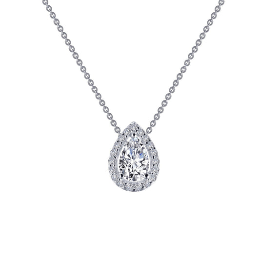 LAFONN Pear-Shaped Halo Necklace N0102CLP18