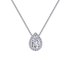 LAFONN Pear-Shaped Halo Necklace N0102CLP18