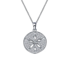 LAFONN 0.99 CTW Sand Dollar Necklace N0164CLP20