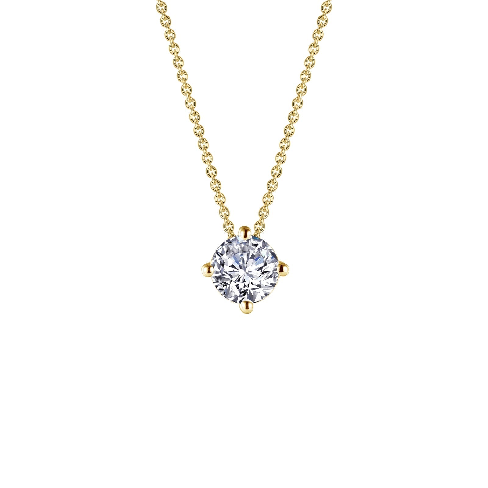 LAFONN 1.5 CTW Solitaire Necklace N0175CLP20