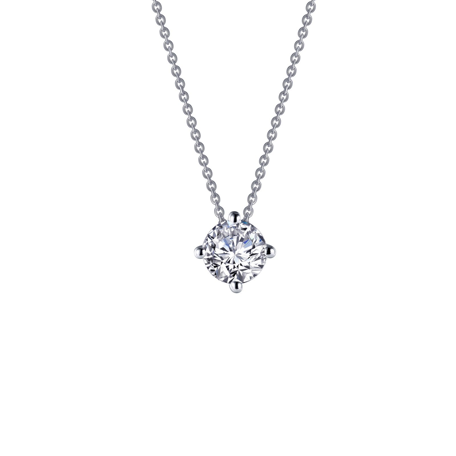 LAFONN 1.5 CTW Solitaire Necklace N0175CLP20