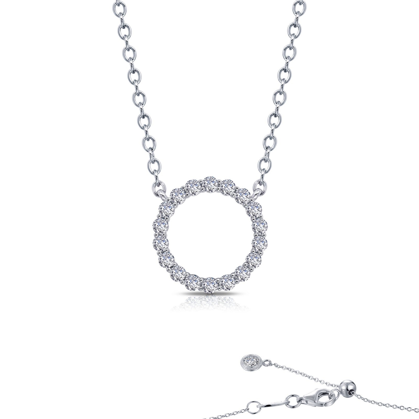 LAFONN 1.15 CTW Open Circle Necklace N0190CLP20
