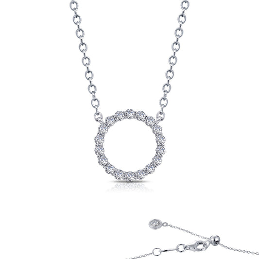 LAFONN 1.15 CTW Open Circle Necklace N0190CLP20