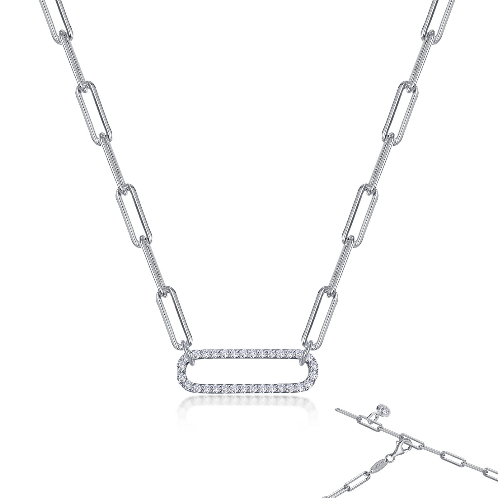 LAFONN Paperclip Necklace N0239CLP20