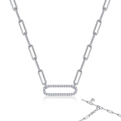 LAFONN 2-Tone Paperclip Necklace N0239CLT20