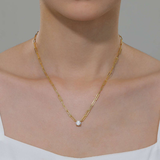LAFONN Paperclip Necklace N0250CLG20