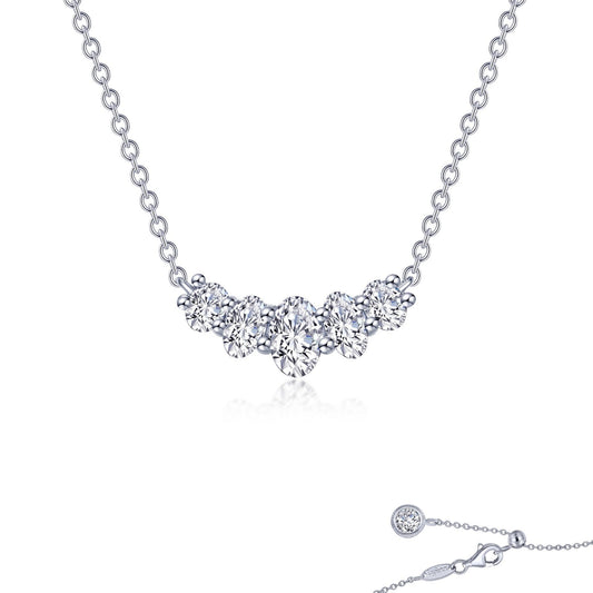 LAFONN Oval Five-Stone Necklace N0260CLP20