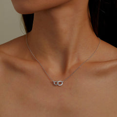 LAFONN Interlocking Circles Necklace N0271CLT20