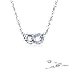 LAFONN Interlocking Circles Necklace N0271CLT20