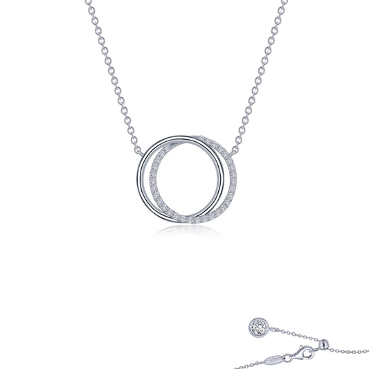 LAFONN Interlocking Circles Necklace N0274CLP20