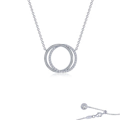 LAFONN Interlocking Circles Necklace N0274CLP20