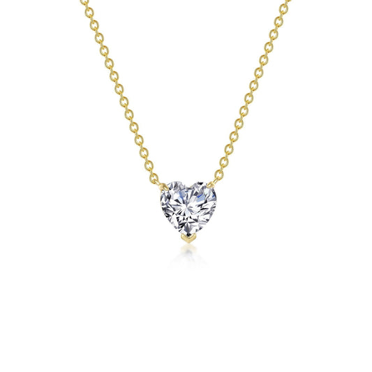 LAFONN Heart Solitaire Necklace N0277CLG20