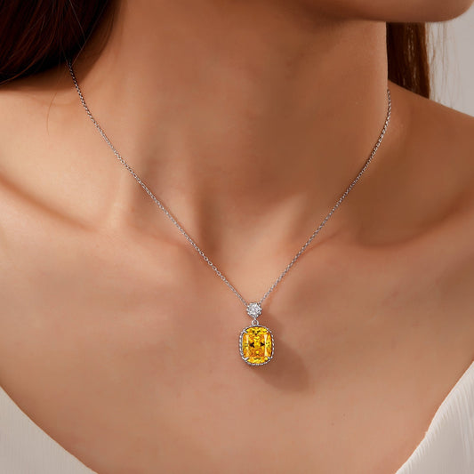 LAFONN Canary Halo Necklace N0282CAP20