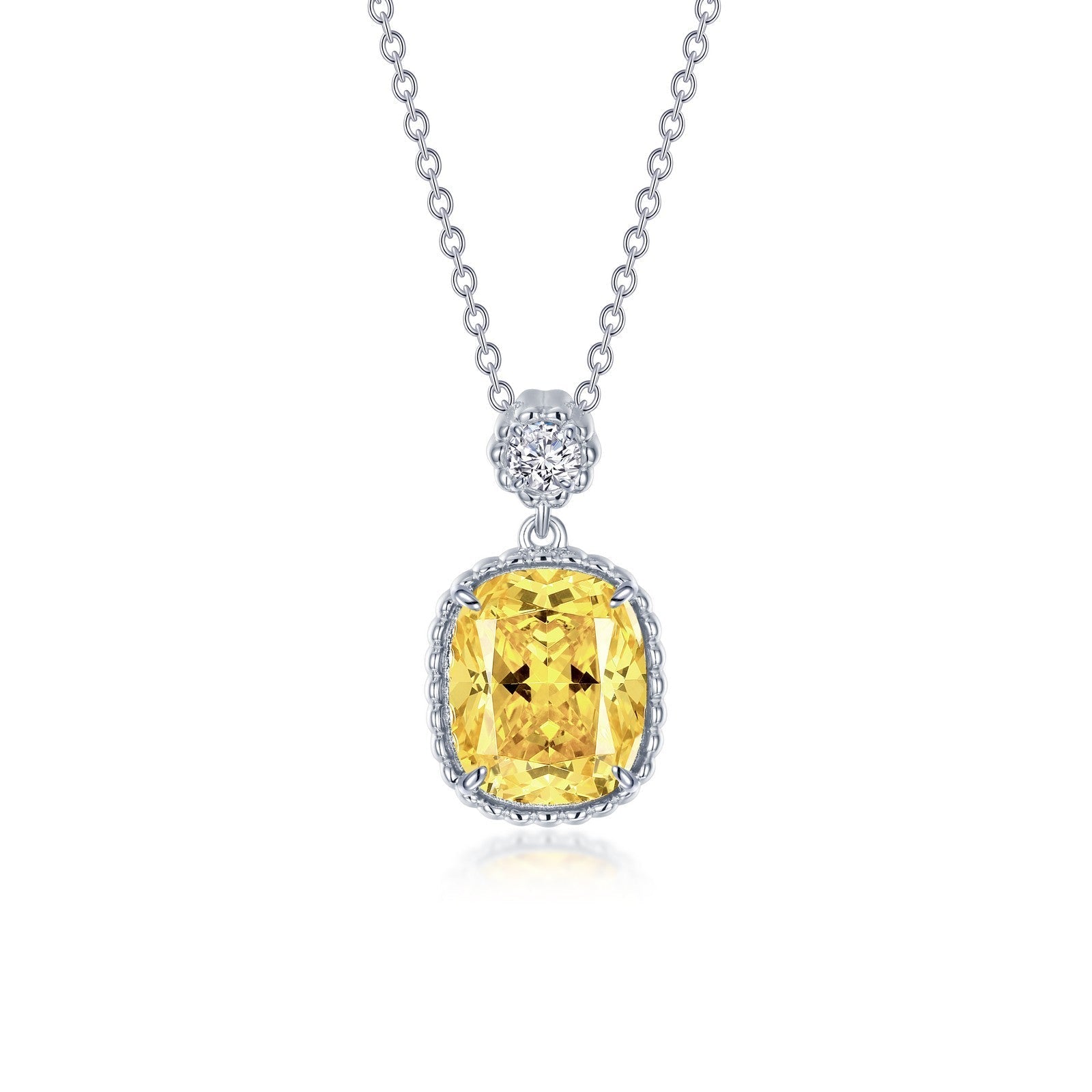 LAFONN Canary Halo Necklace N0282CAP20