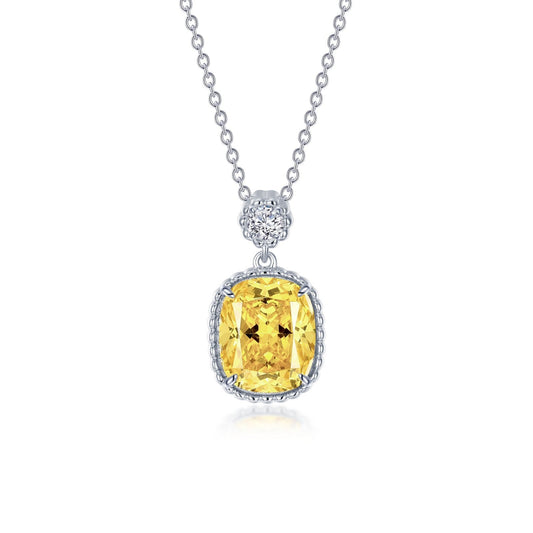 LAFONN Canary Halo Necklace N0282CAP20