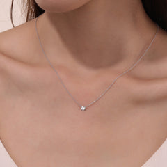 LAFONN 0.45 CTW Bezel-set Solitaire Necklace N0290CLP16