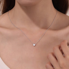 LAFONN 0.6 CTW Bezel-set Solitaire Necklace N0292CLG16