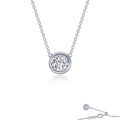LAFONN 1.1 CTW Bezel-set Solitaire Necklace N0294CLG16