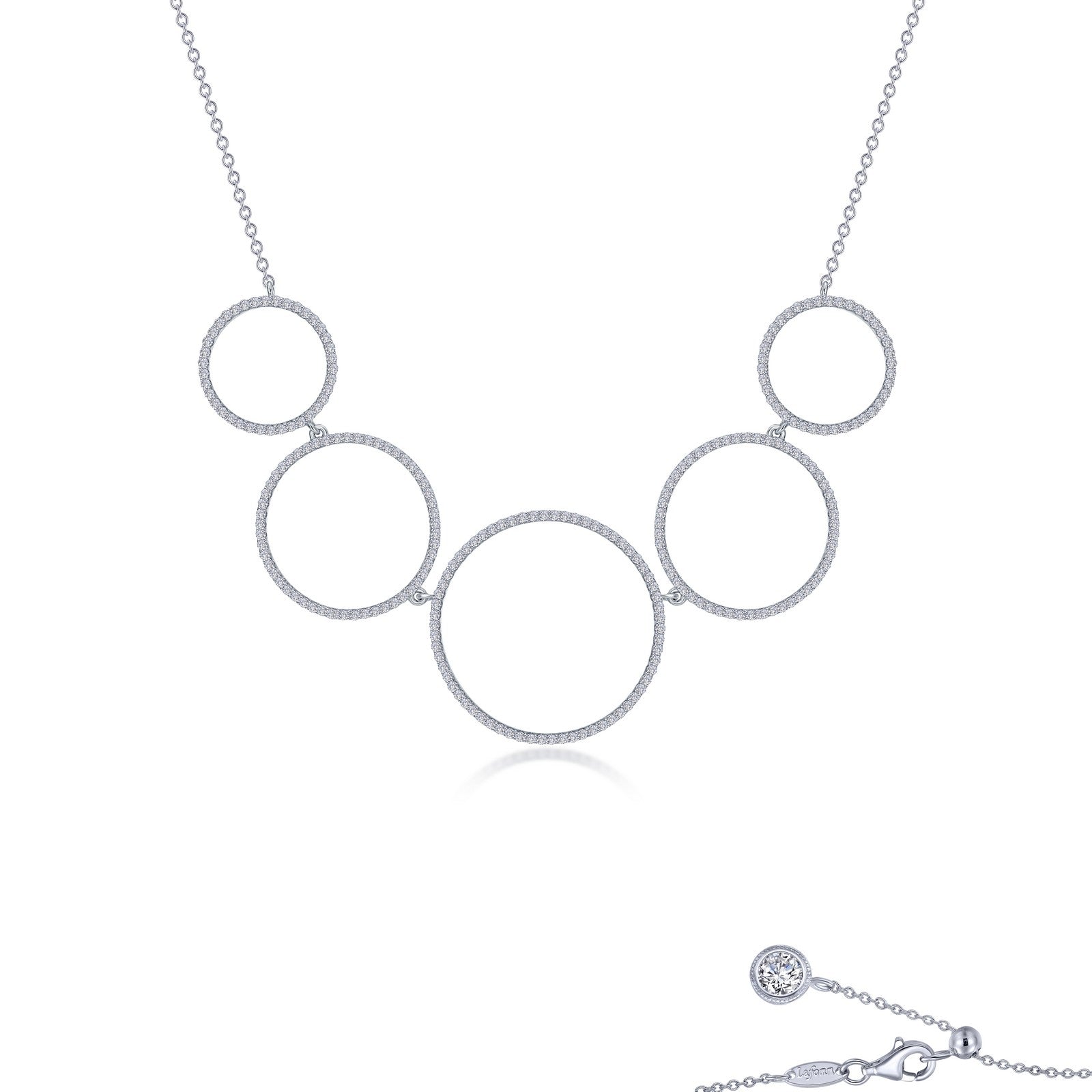 LAFONN Trendy Five-Circle Necklace N0296CLP20