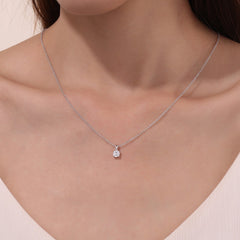 LAFONN 0.50 CTW 4-Prong Solitaire Necklace N0302CLG20