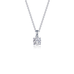 LAFONN 0.50 CTW 4-Prong Solitaire Necklace N0302CLG20