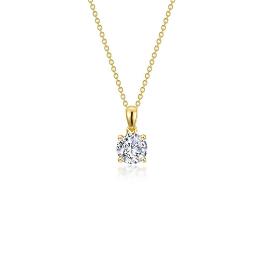 LAFONN 0.65 CTW 4-Prong Solitaire Necklace N0303CLG20