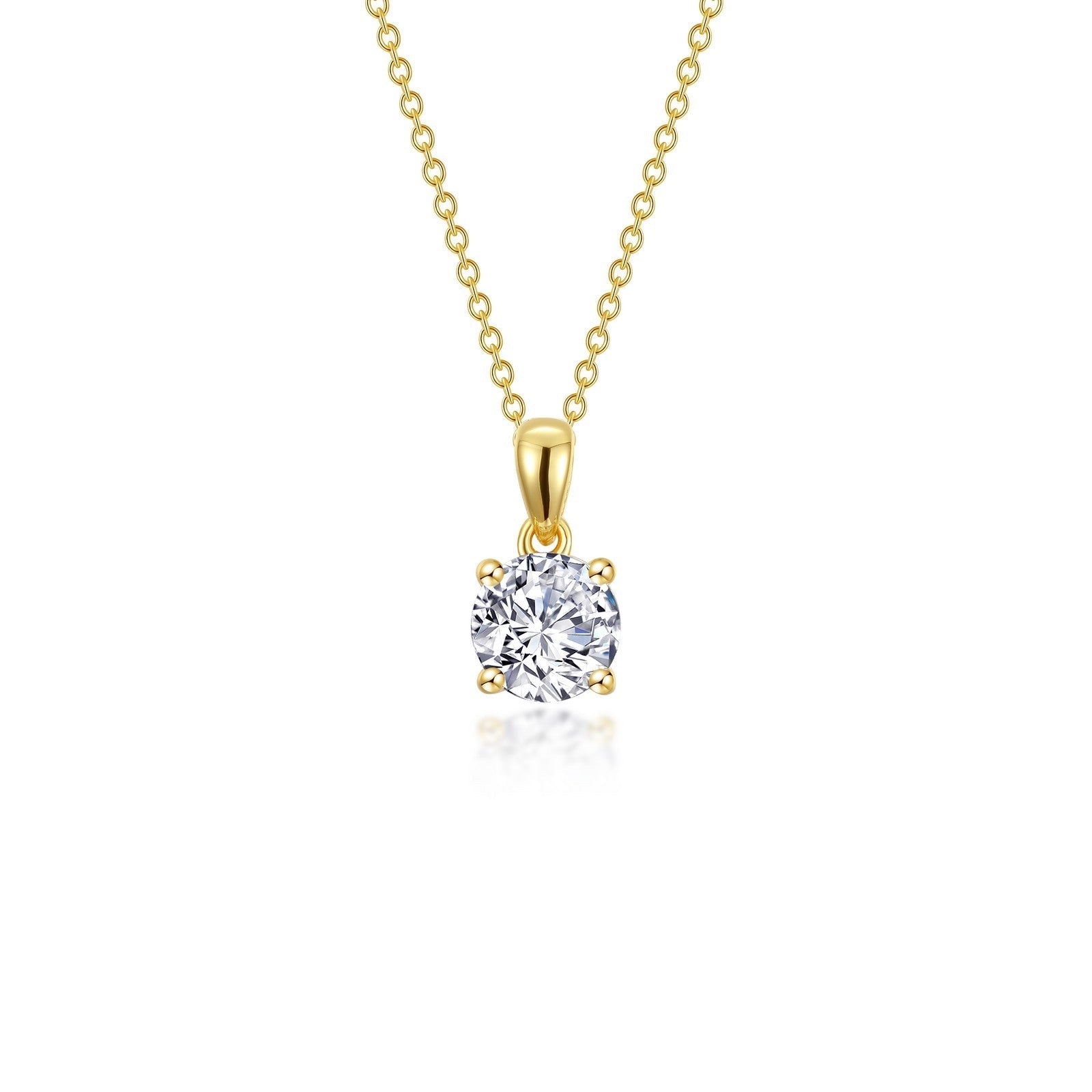 LAFONN 1 CTW 4-Prong Solitaire Necklace N0305CLP20