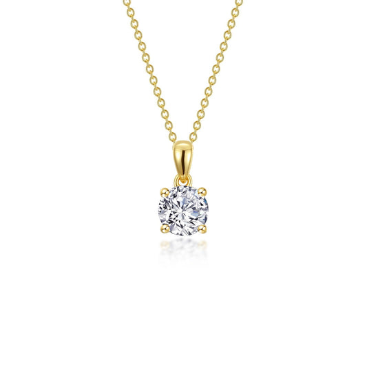 LAFONN 1 CTW 4-Prong Solitaire Necklace N0305CLG20