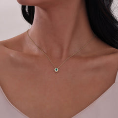 LAFONN 0.51 CTW Halo Necklace N0320CRP20