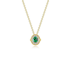 LAFONN 0.51 CTW Halo Necklace N0320CSP20