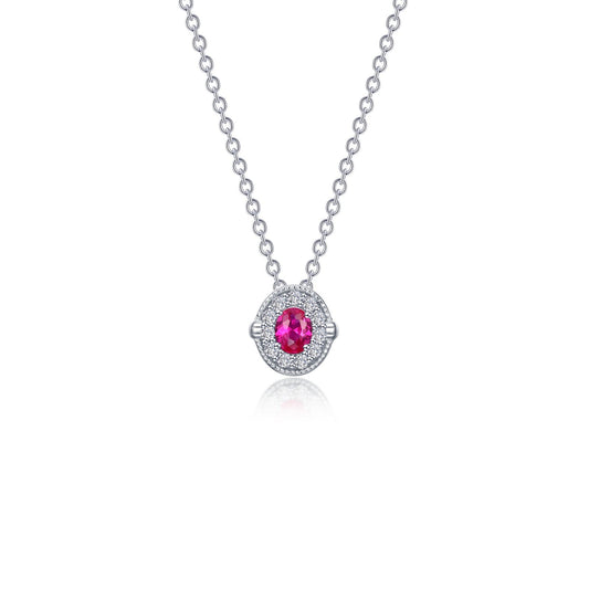 LAFONN 0.51 CTW Halo Necklace N0320CRP20