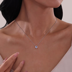LAFONN 0.51 CTW Halo Necklace N0320CEG20
