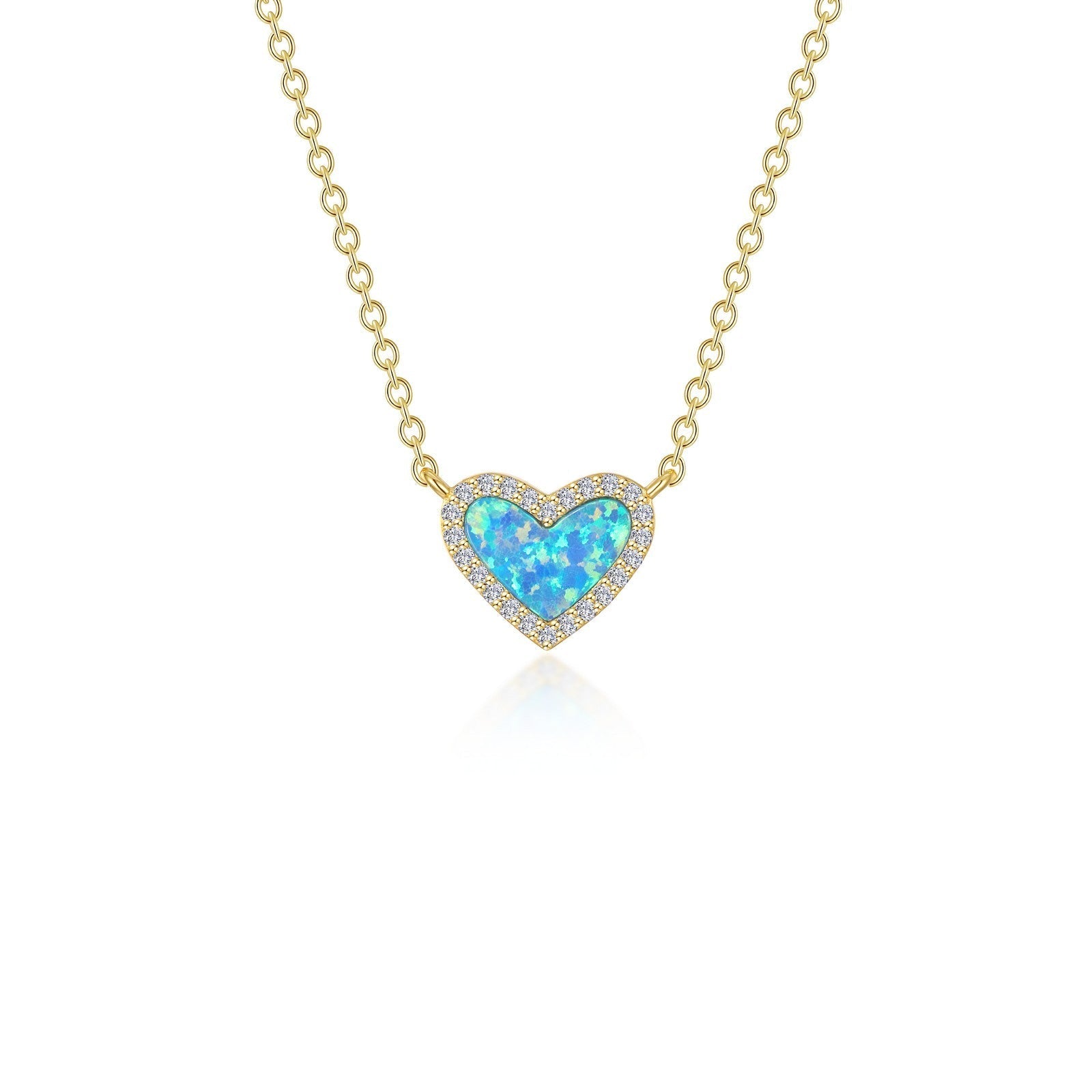 LAFONN Halo Heart Necklace N0331OPG20
