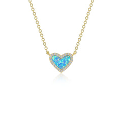 LAFONN Halo Heart Necklace N0331OPG20