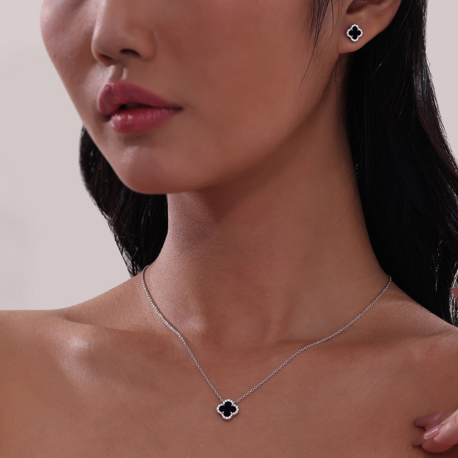 LAFONN 0.49 CTW Halo Necklace N0334AGG20