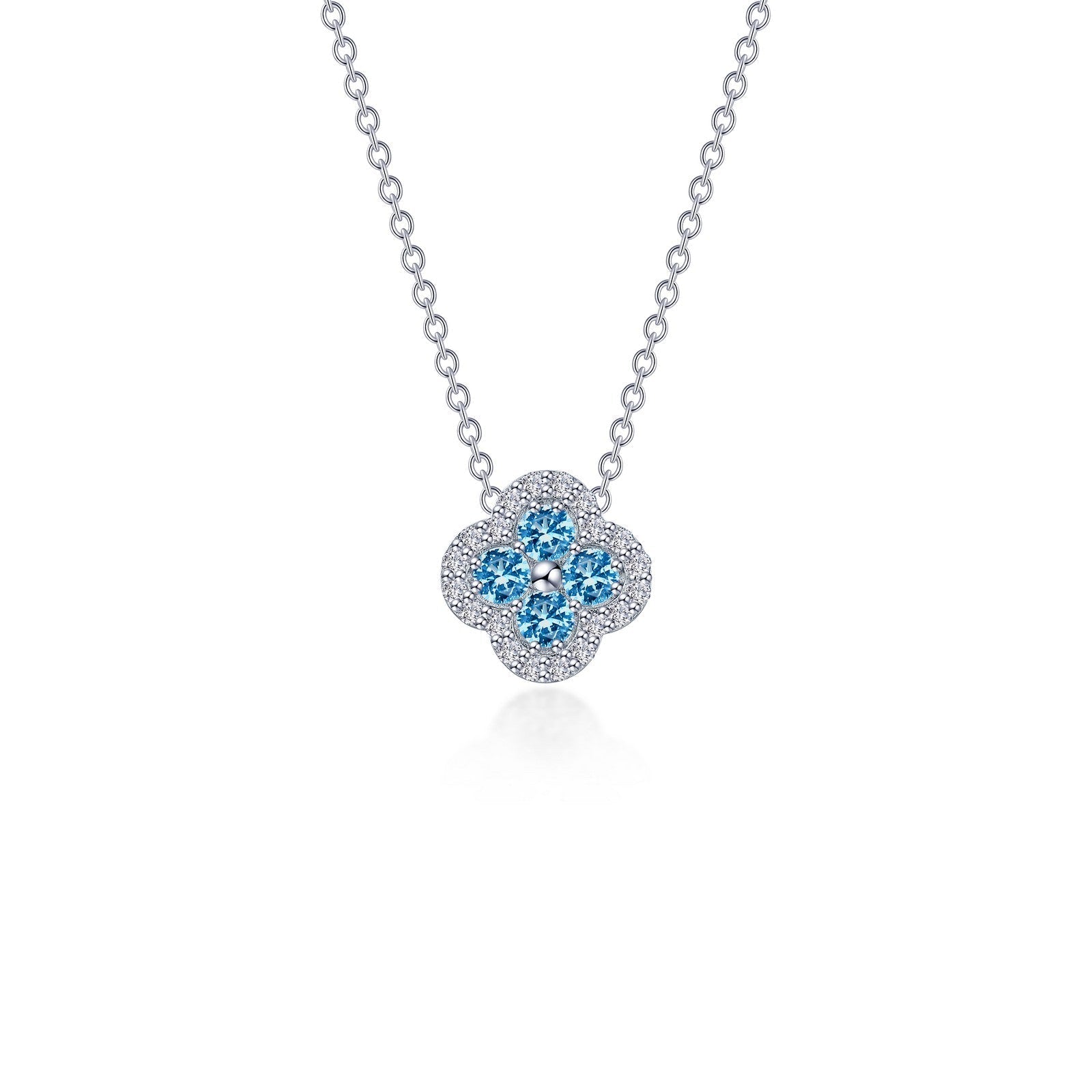 LAFONN 0.65 CTW Halo Necklace N0335CLP20