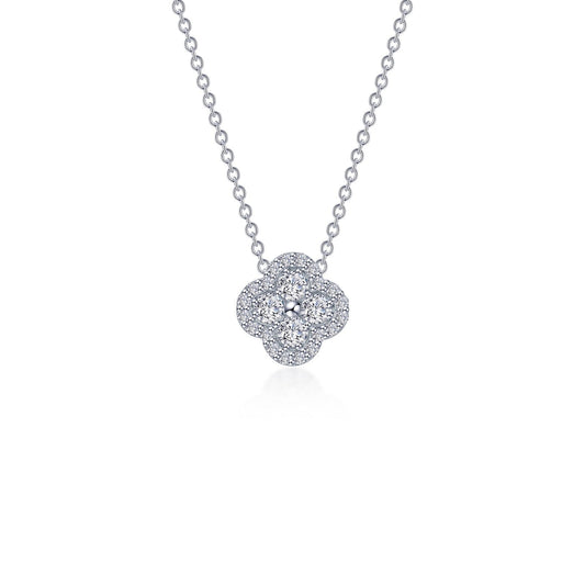 LAFONN 0.65 CTW Halo Necklace N0335CLP20
