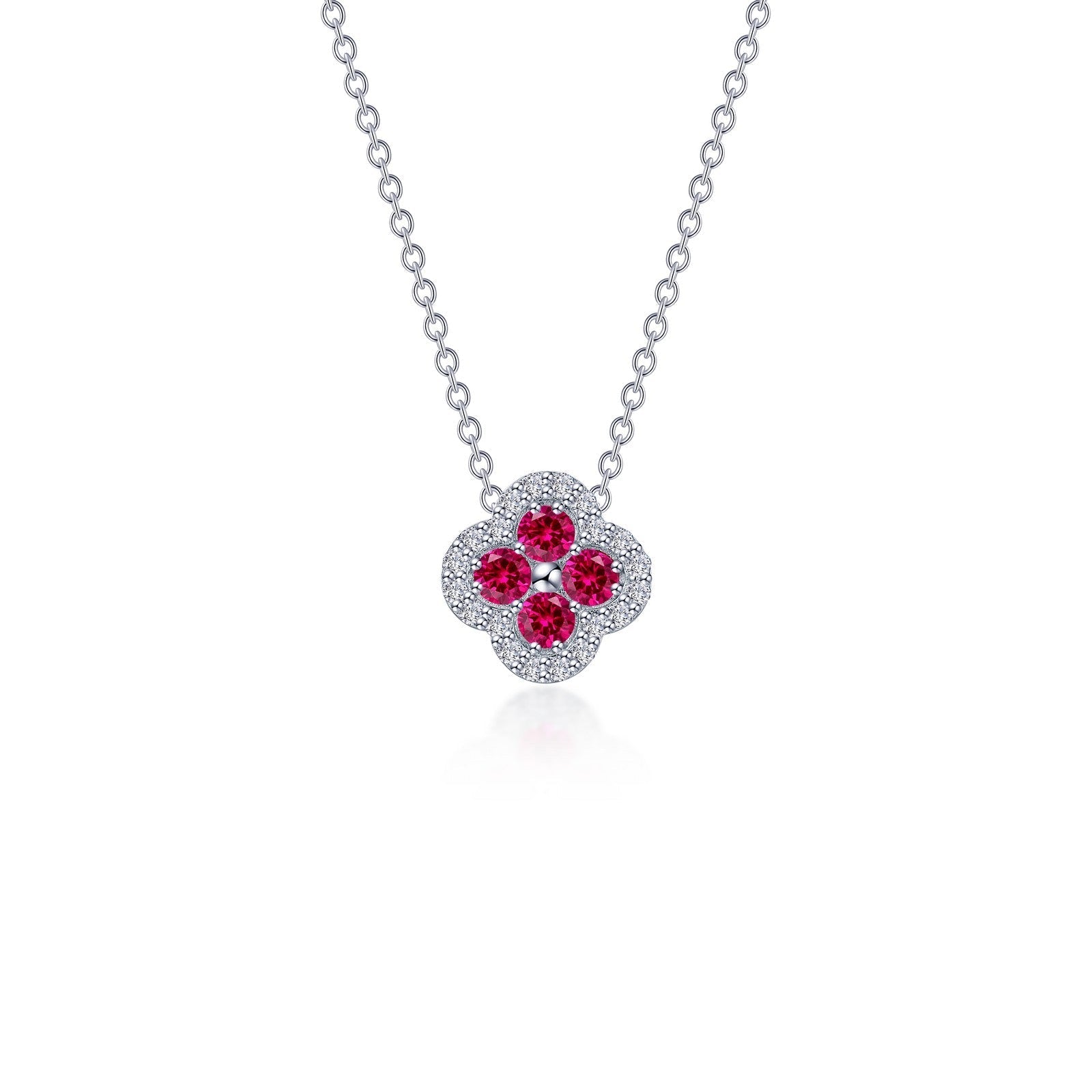 LAFONN 0.65 CTW Halo Necklace N0335CAP20