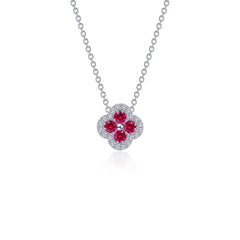 LAFONN 0.65 CTW Halo Necklace N0335CAP20